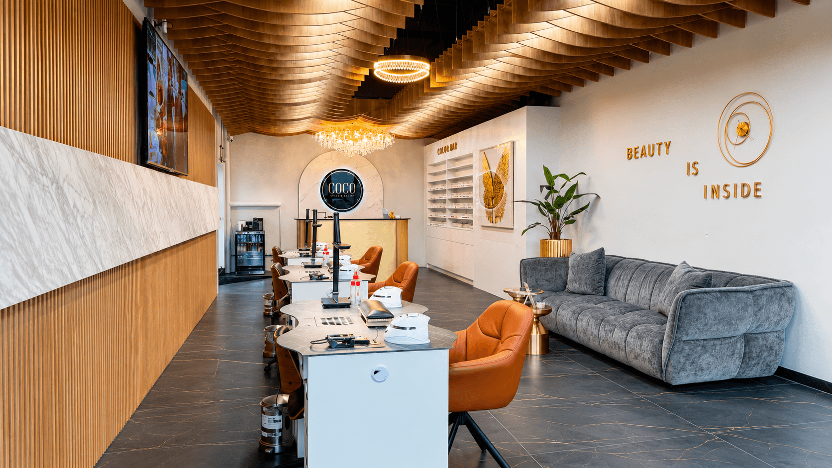 COCO Nails & Beauty Horgen salon interior